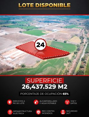 Lote industrial 24 disponible - A.R.C. Inmobiliaria